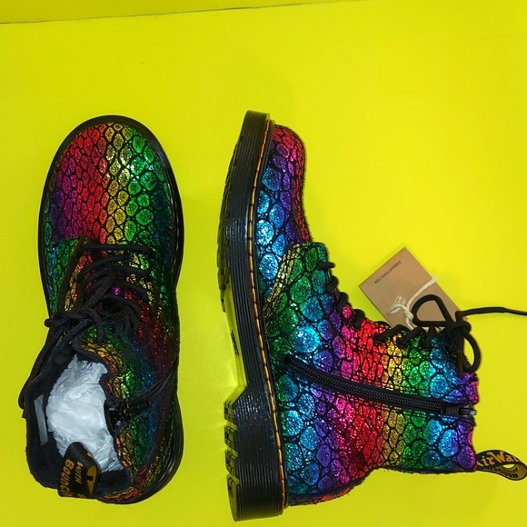 Dr. Martens 1460 Pascal Rainbow Boots - Picture 5 of 13